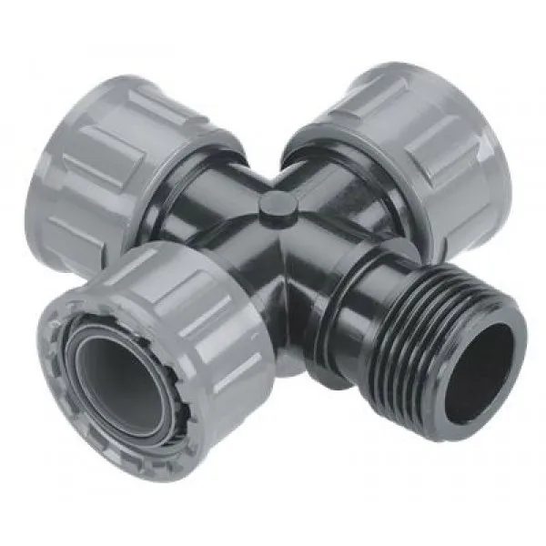 Крестовина gardena pro д.вх.1&quot д.вых.1&quot (в компл.:5 предметовпред.) (02750-20.000.00) | Дом и сад