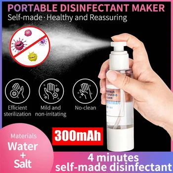 

USB 84 Disinfection Water Maker Electrolytic Generator Sodium Hypochlorite Disinfectant Liquid Making Machine Clean Air Sprayer