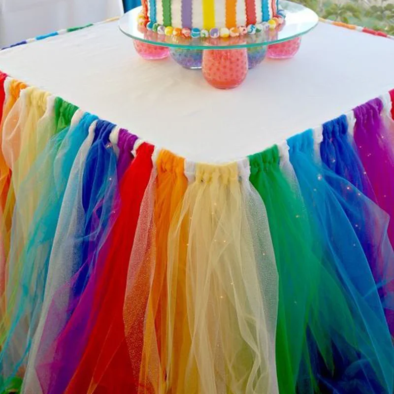 Реквизит декор стол юбка скатерть креативный практичный свадебное украшение для дома вечерние принадлежности Пышная юбка