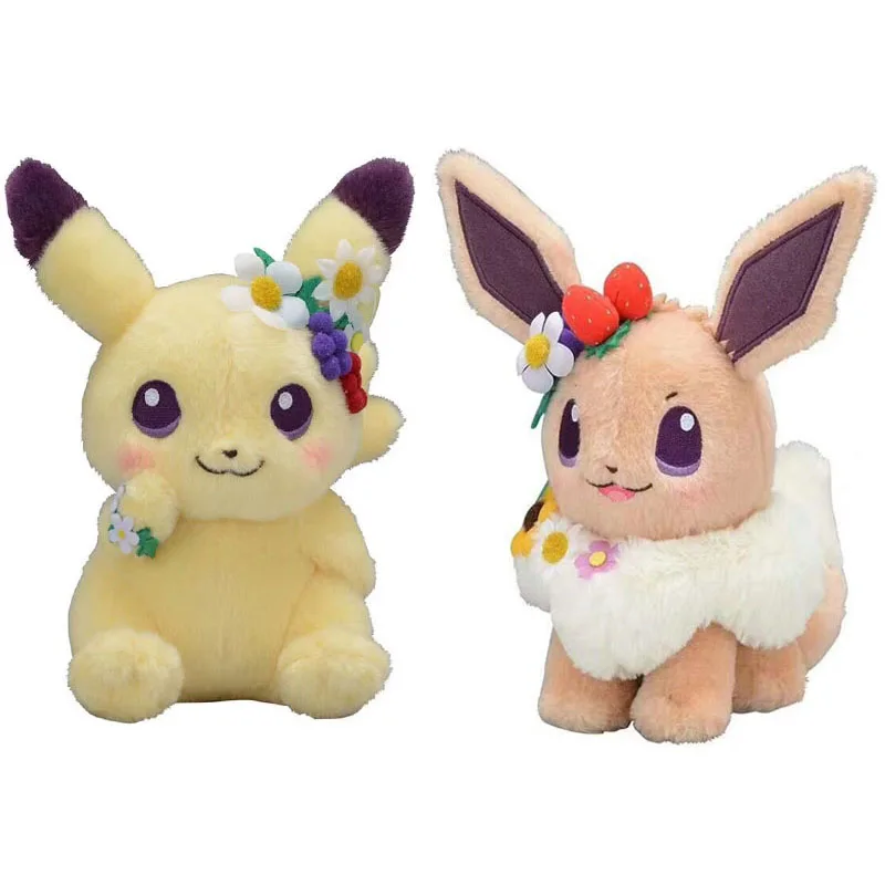 2020 Подлинная аниме пика и Эви Пасха Eevee плюшевая кукла мультяшная мягкая игрушка