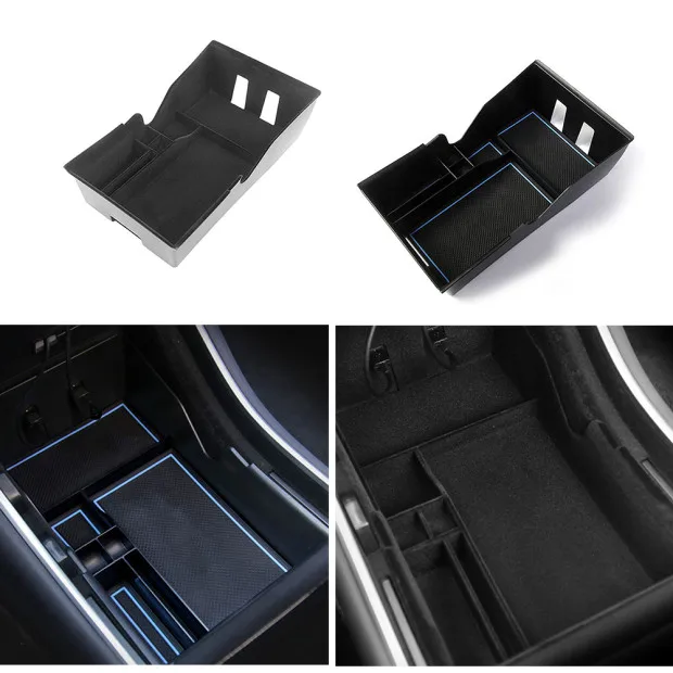 

Car Accessories Center Console Organizer Armrest Storage Box for Tesla Model 3