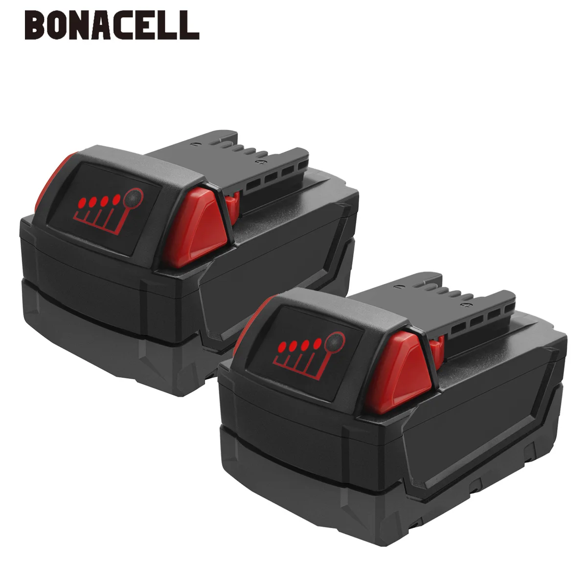 Bonacell 18V 6000 мА/ч, M18 XC литий-ионная Батарея для Милуоки 48-11-1815 M18B2 M18B4 M18BX L50 - Цвет: 2 PACK