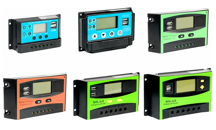 FUSHIDE PWM солнечный контроллер заряда 50A с ЖК дисплеем и автоматическим