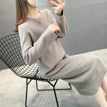 

Spring 5050 q zone 32 left 】 - make new long round collar pure color wool dress 52