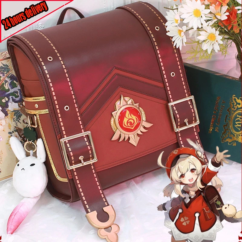 Милый рюкзак с героями аниме-игры Genshin Impact Klee Spark Knight сумка через плечо Loli реквизит
