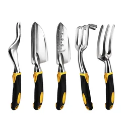 Outil de jardin truelle à main, râteau, cultivateur, outils de désherbage avec poignée ergonomique, jardin pelouse outil de plantation de terres agricoles bonsaï de jardinage 
