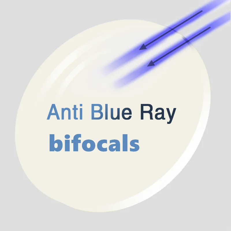 

Bifocal lenses Index 1.56 Prescription lenses CR-39 Resin Aspheric Anti Blue Ray Glasses Myopia Hyperopia Blue light glass lens