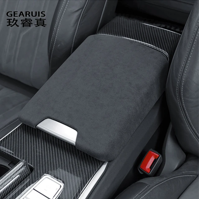 Car Styling For Audi A6 C8 2019-2022 Center Console Armrest Box Gear Shift Panel  Decoration Cover Suede ABS Interior Accessories - AliExpress