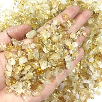 

Natural Crystal Pillow Yellow Crystal Degaussing and Purifying Gravel Fish Tank Flowerpot Bottle Decorative Manicure Small Stone