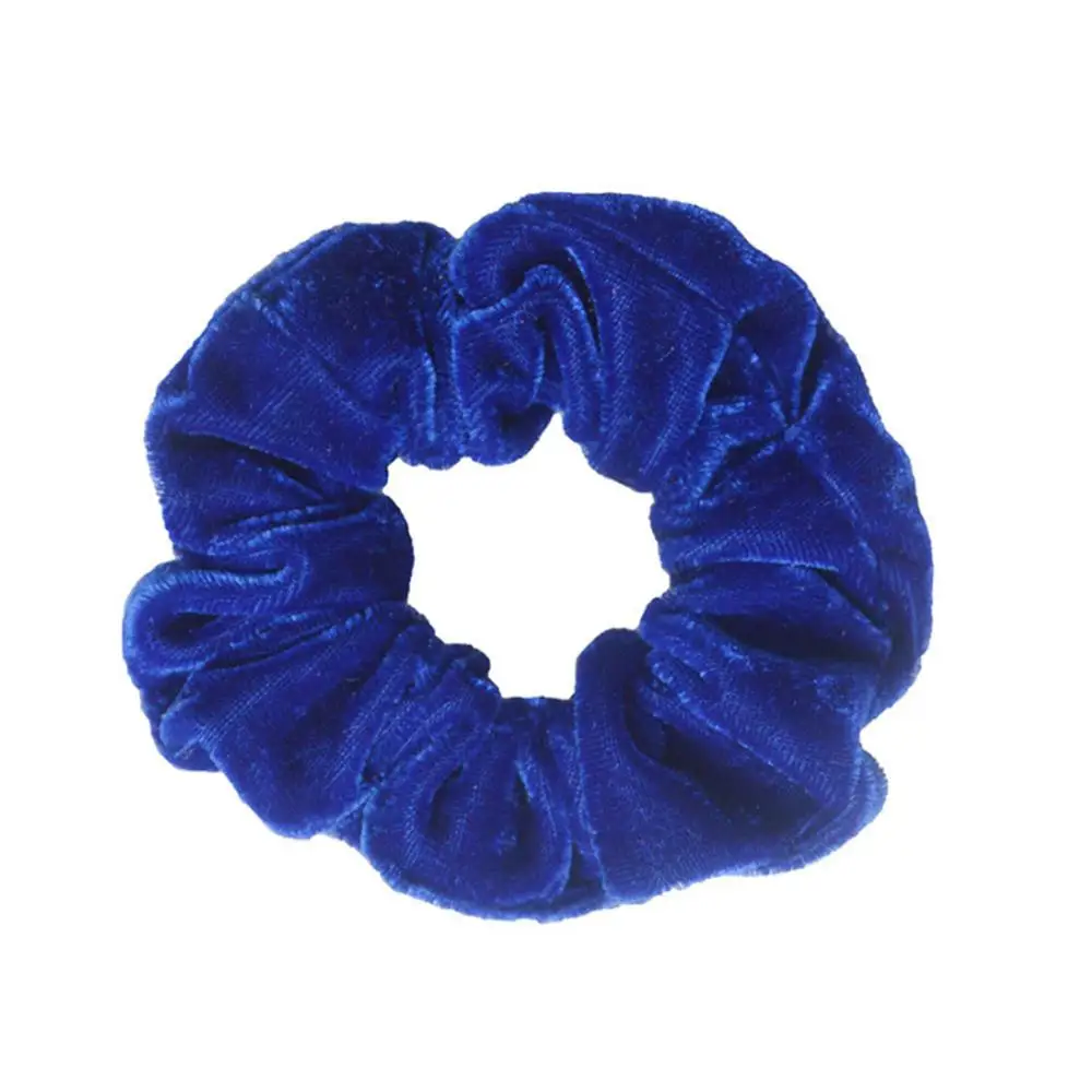 5-Blue Новинка, флуоресцентные бархатные резинки для волос, эластичные резинки для волос, резинка для конского хвоста, аксессуары для волос для женщин и девушек - Цвет: 5-Blue