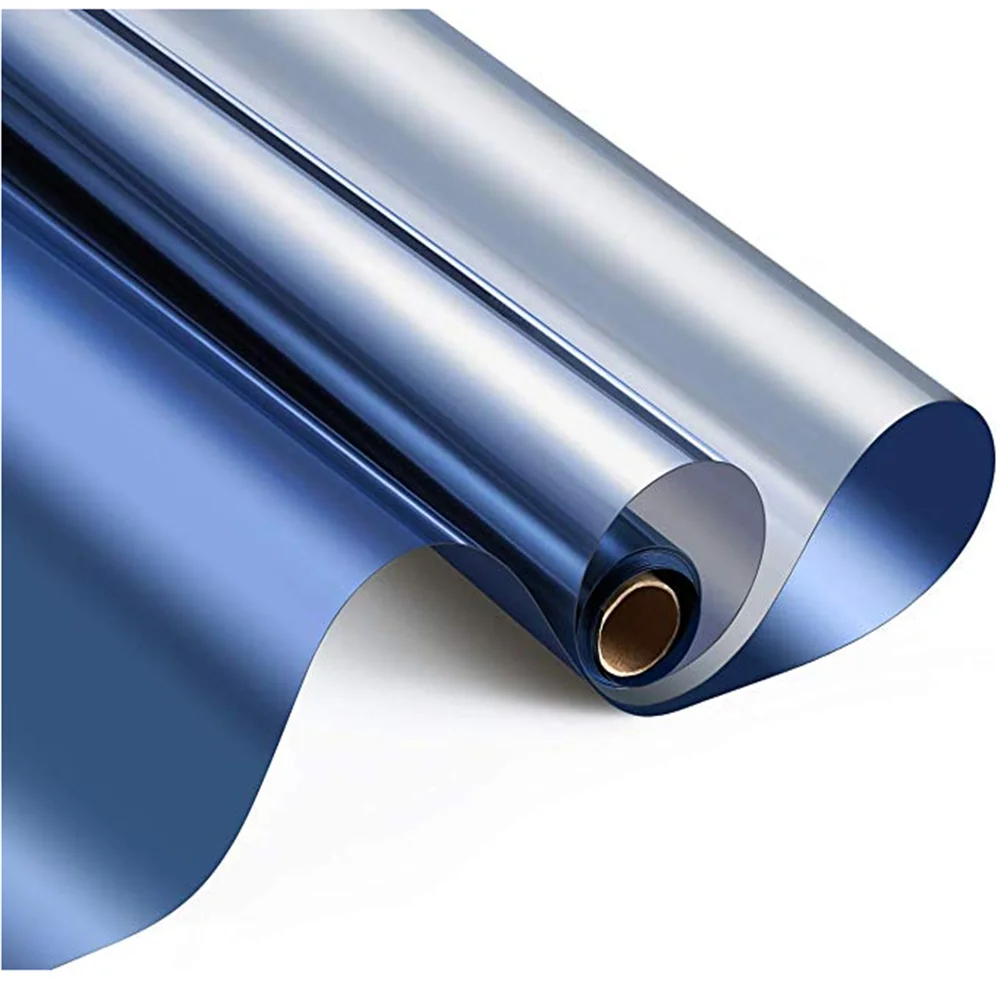 

LUCKYYJ Window Privacy Mirror Film Vinyl One Way,Sun Blocking Window Tint Anti-UV Reflective Glass Heat Control Window Stickers