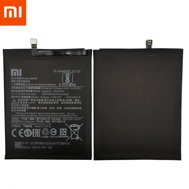 Original Phone Battery BM3E for Xiaomi Mi 8 Mi8 M8 Real 3400mAh High Quality Replacement Battery 5