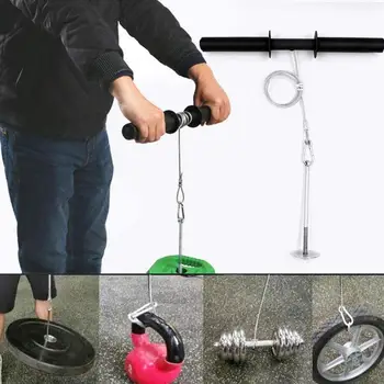 

Forearm Wrist Blaster Roller Trainer Weight Bearing Rope Arm Strength Training