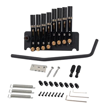 

8 Strings Bridge with Whammy Bar Wrenches Springs Screws Studs Set for Headless Electric Guitars Parts