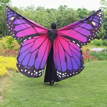 

Fantasia Women Halloween Big Buttefly Wings Cosplay Costume Female Butterfly wings Cloak Fancy Dress For Lady Kids Plus Size