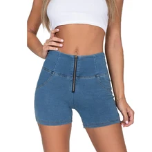 #Special Offers Melody Light Blue Denim High Waist Shorts Women Zipper Fly Push Up Jeans Shorts 4 Colors #Special Offers Melody Light Blue Denim High Waist Shorts Women Zipper Fly Push Up Jeans Shorts 4 Colors