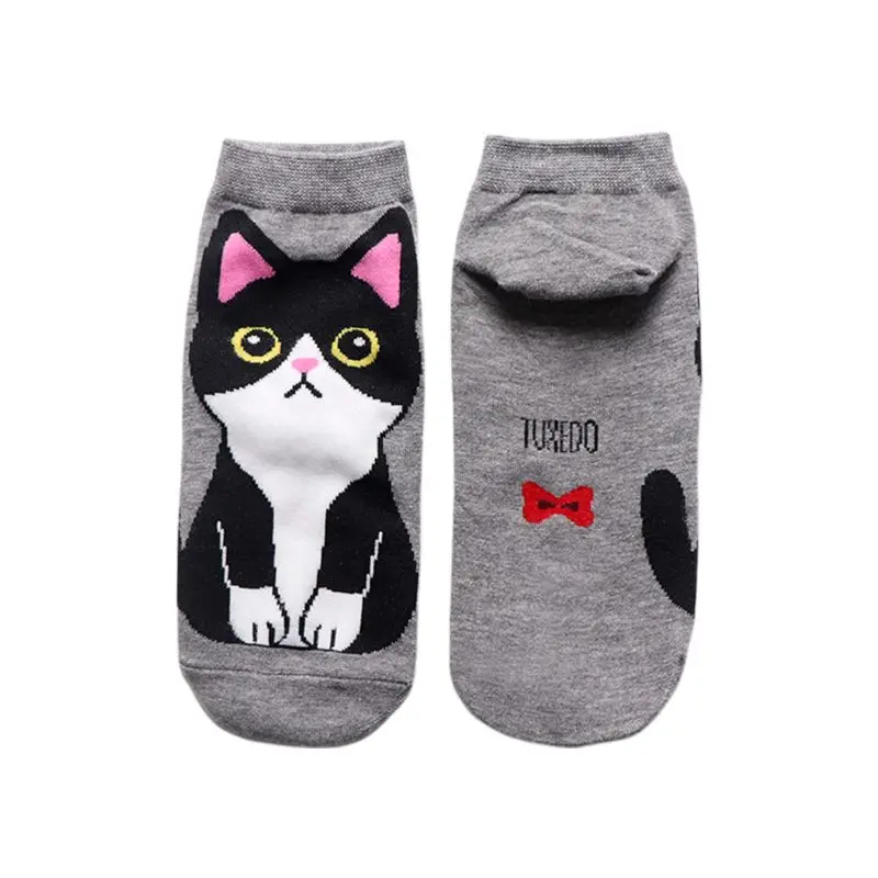 Женские летние короткие носки башмачки в японском стиле Харадзюку милые