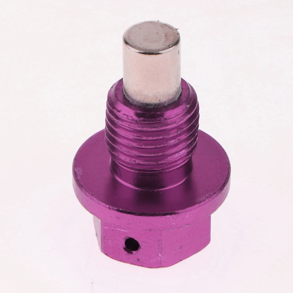 M12x1.5 автомобильная магнитная дренажная масляная пробка Болт Винт отстойная гайка фиолетовый