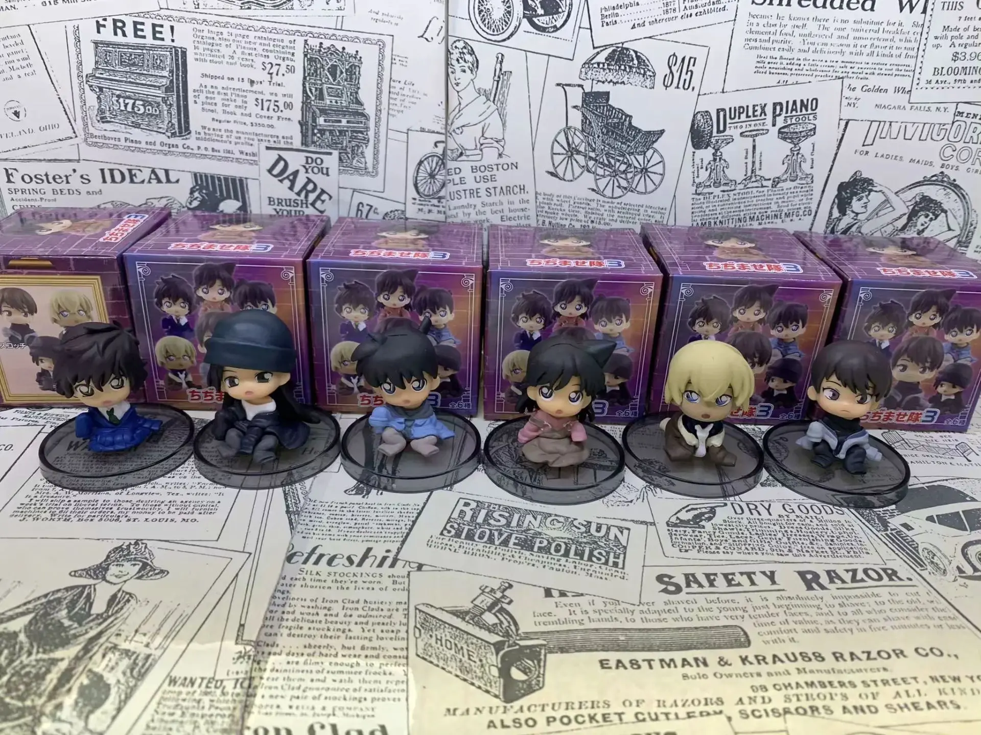 Conan Haibara Amuro through Kudo New Narrowed Sitting Childhood Capsule Toy Garage Kit