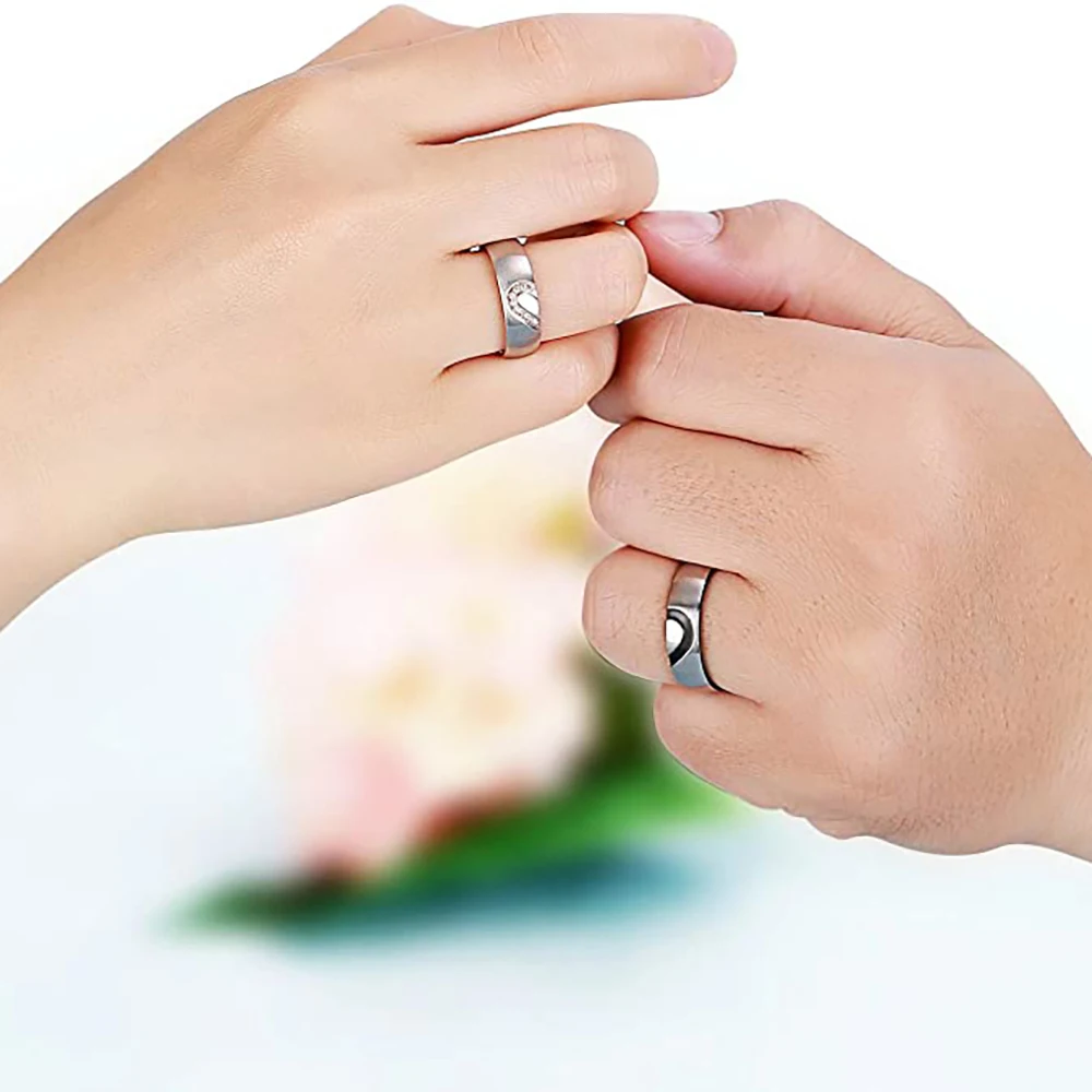 Anillos De Pareja Anillos De Cristal Para Hombres Y Mujeres Anillos De Pareja Anillos De Cristal Para Hombres Y Mujeres