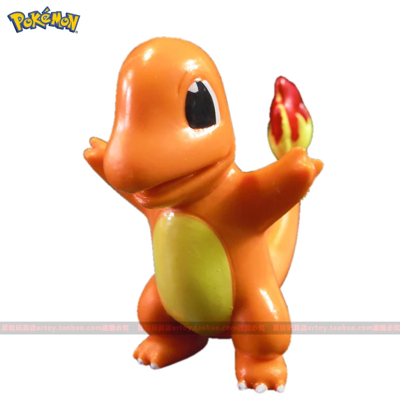 Pokemon figura de ação tipo fogo e tipo de luta pignite modelo ornamento  brinquedos em massa