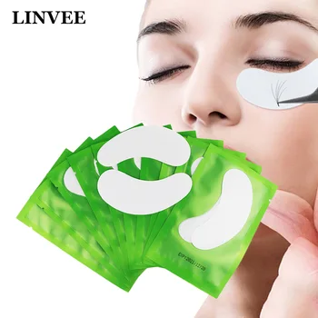 

Eyelashes Extensions Eye Pads 50 Pairs Lint Free Eye Lashes Accessories Patches Individual Eyelash Lifting Gel Makeup Stickers
