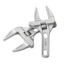 6-68MM Sanitary water pipe wrench key Short handle Aajustable Large opening Kitchen and Sink Faucet spanner plumbing wrench