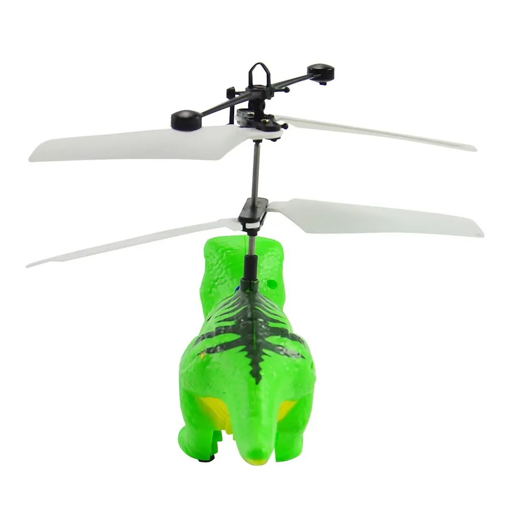 Электрическая радиоуправляемая летающая игрушка Инфракрасный датчик динозавр модель вертолета светодиодный фонарик usb зарядка маленький динозавр RC Летающая игрушка
