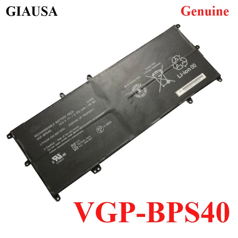 Торговля, настоящая VGP-BPS40 BPS40 Батарея для sony флип SVF 15A SVF15N17CXB SVF15NB1GL SVF15NB1GU SVF15NA1GL SVF15NA1GU
