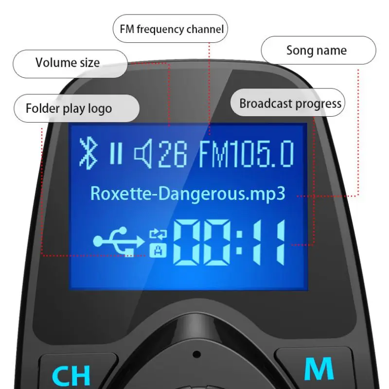 Универсальный Высококачественный Автомобильный Mp3 аудио многофункциональный двойной usb порт Автомобильный Bluetooth приемник Автомобильный MP3-плеер музыка U диск 0