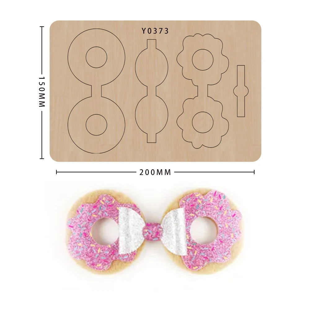 Bow Cutting Dies Wooden Diy Craft Bowkont Knife Mold Nonwoven Cutting