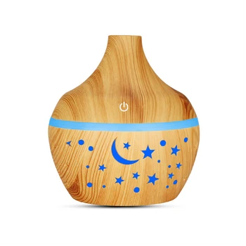 

300ml USB Mini Mist Maker Humidifier Aroma Essential Oil Diffuser Ultrasonic Wood Grain Air Humidifier
