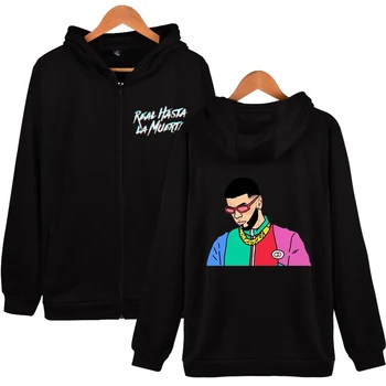 

Anuel AA Spring Autumn Hoodies Baseball Jacket Coat Men Hip Hop Hoodies Sweatshirt Streetwear Zipper Cardigan Clothing