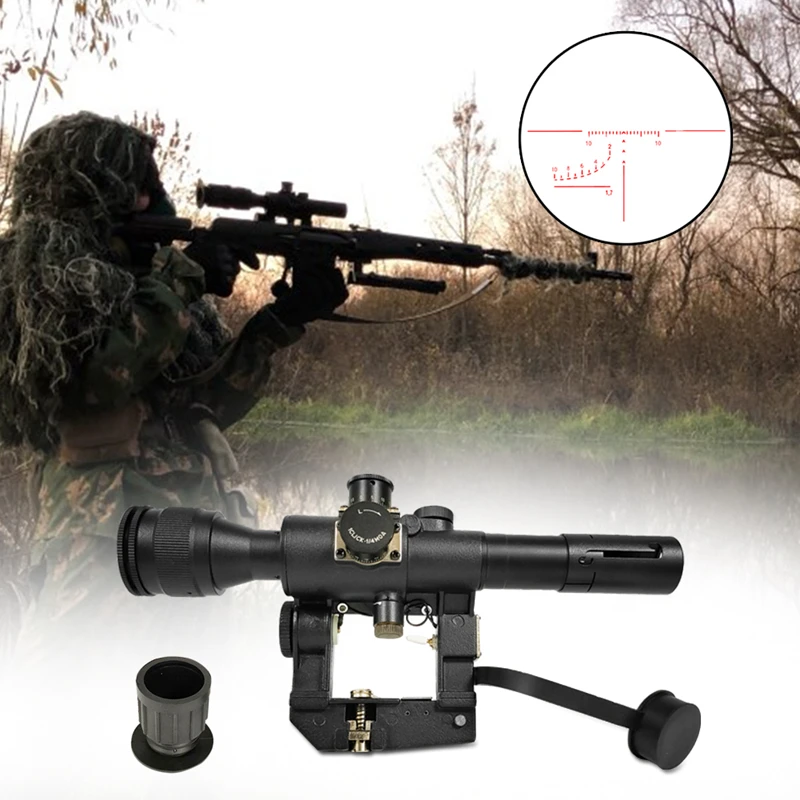 4x26 красный прицел с подсветкой для SVD Dragunov тактической охотничьей стрельбы HT6