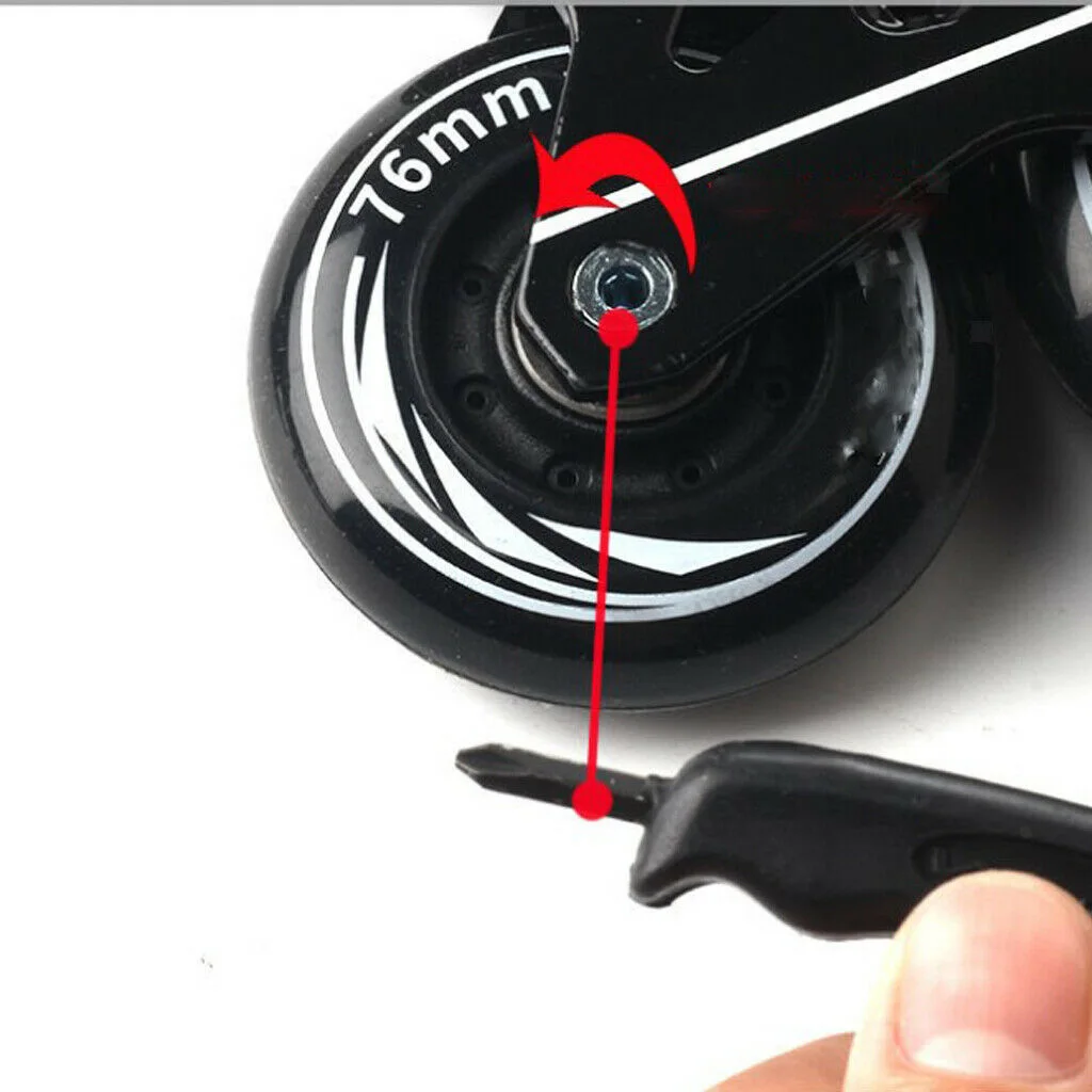 Universal Rubber Roller Skates Brakes Pads Brake Blade Accessories Black