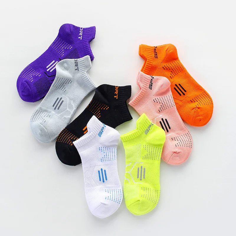 Breathable Bright Color Athletic Ankle Socks - Women's Outdoor Sports No Show Socks