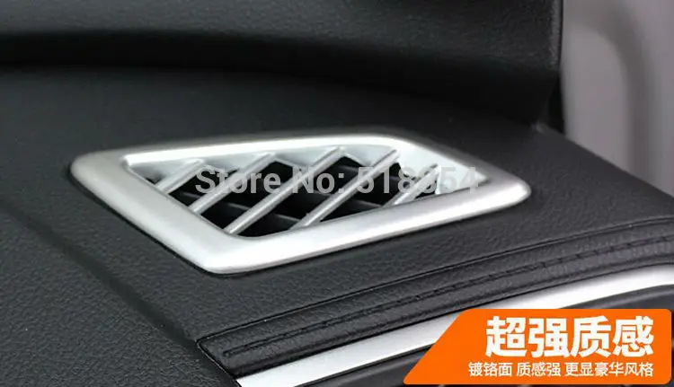 Подходит для HONDA CIVIC CHROME приборной панели, устанавливаемое на вентиляционное отверстие в салоне автомобиля накладка ободок гарнир передняя вставка рамка выход объемный RIN 2 шт./компл