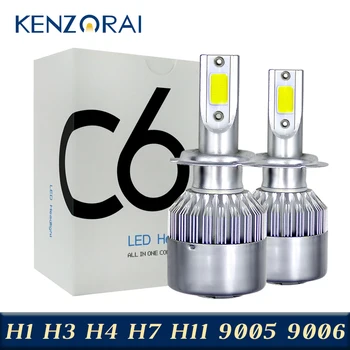 

2pcs Car Lights Bulbs LED H4 H7 H1 H3 H8 H11 880 881 9005 H10 HB3 9006 HB4 H13 9004 9007 Auto Headlights 12V Led Light Fog Light