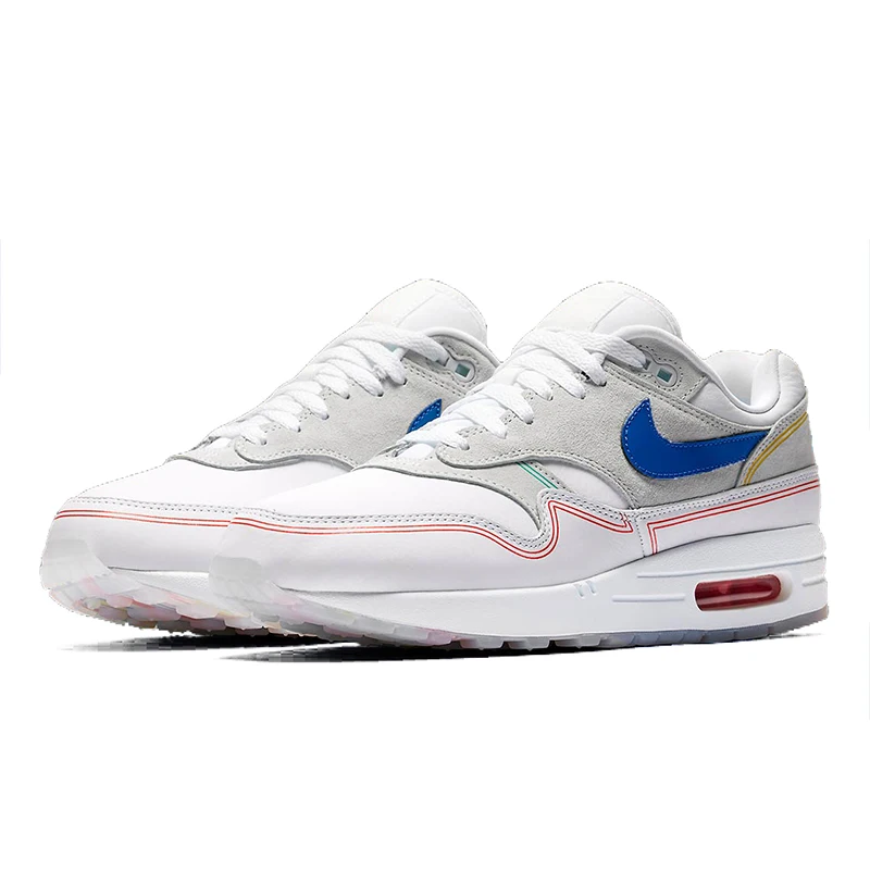 Оригинальные мужские кроссовки для бега от Nike Air Max 1 Centre Pompidou, спортивные уличные кроссовки, спортивная дизайнерская модная обувь AV3735-002