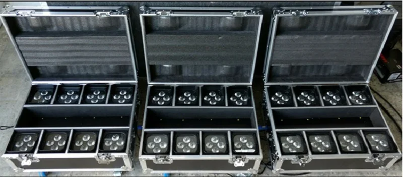 4pcs rgbwauv 6 in 1 wireless dmx led par light  (11)