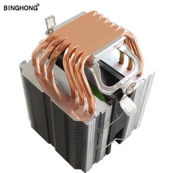 

4Pin 6 Pipes Aluminum Heatsink LED CPU Cooler Fan Heat Sink For Intel LAG1156/1155/1150/775 for AMD Socket FM1/AM3+/AM3/AM2+/AM2