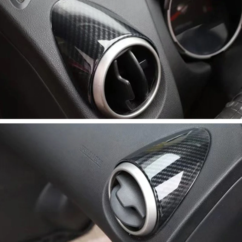 For Nissan Qashqai Dualis J10 2006-2013 Carbon Style Side A/C Air Outlet Vent Decoration Cover Trim Car Styling | Автомобили и