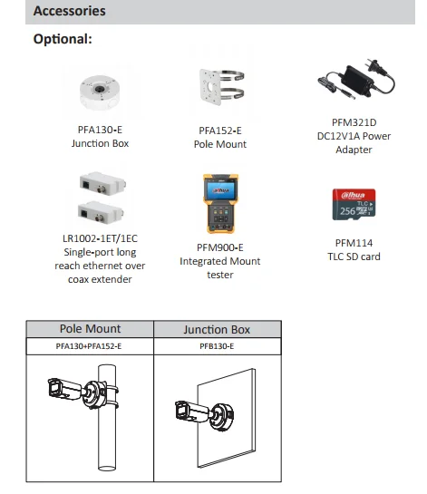 Dahua IP камера 4MP IR Vari-focal 2,7 мм-13,5 мм цилиндрическая сетевая камера IPC-HFW3441T-ZS для улицы IP67