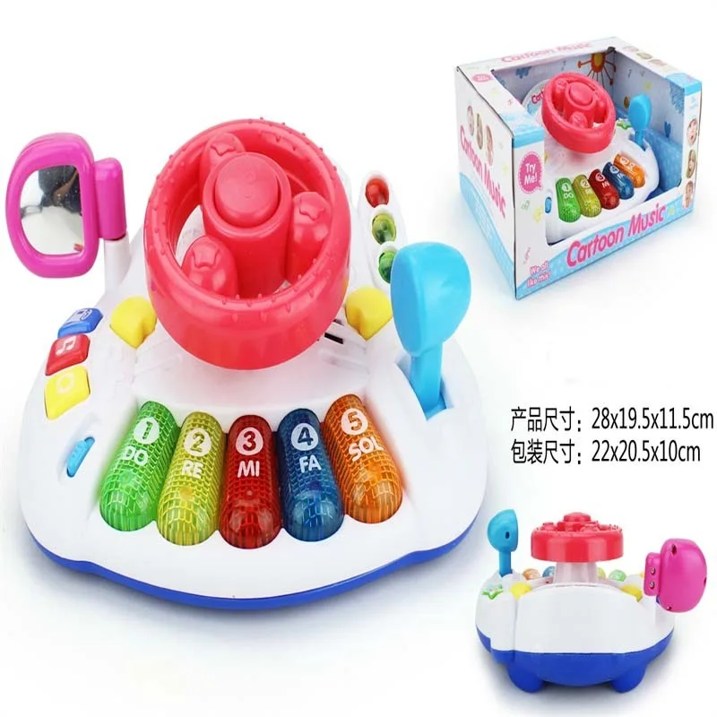 

Children Model Children'S Educational Early Childhood Environmentally Friendly Toy Steering Wheel Electronic Keyboard Learning M