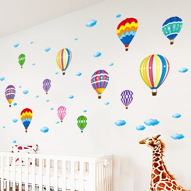 air balloon wall stickers
