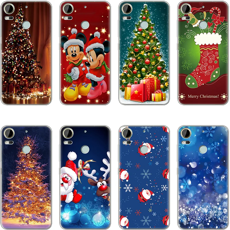 

Christmas gifts For HTC Desire 10 Pro U11 Soft Santa Claus Cover For iPhone XS Max XR 5S 5SE 6 6S XS X 8 Plus 7 Plus fundas Case