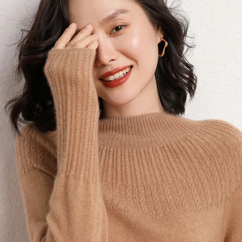 Women Sweaters 100% Pure Cashmere Pullovers Winter