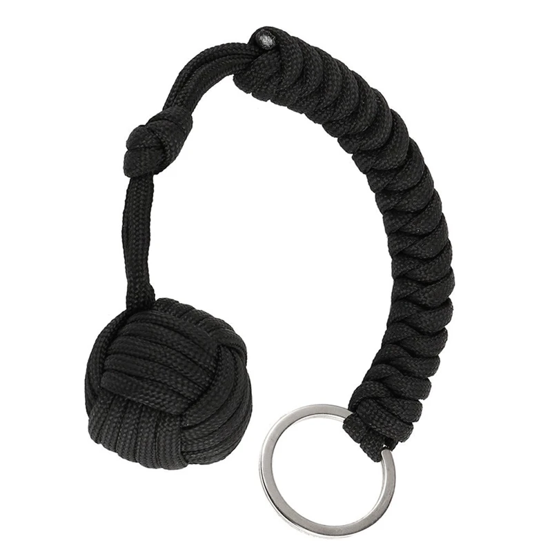 

New Woven Paracord Lanyard Keychain Outdoor Survival Tactical Military Parachute Rope Cord Ball Outdoor Tools