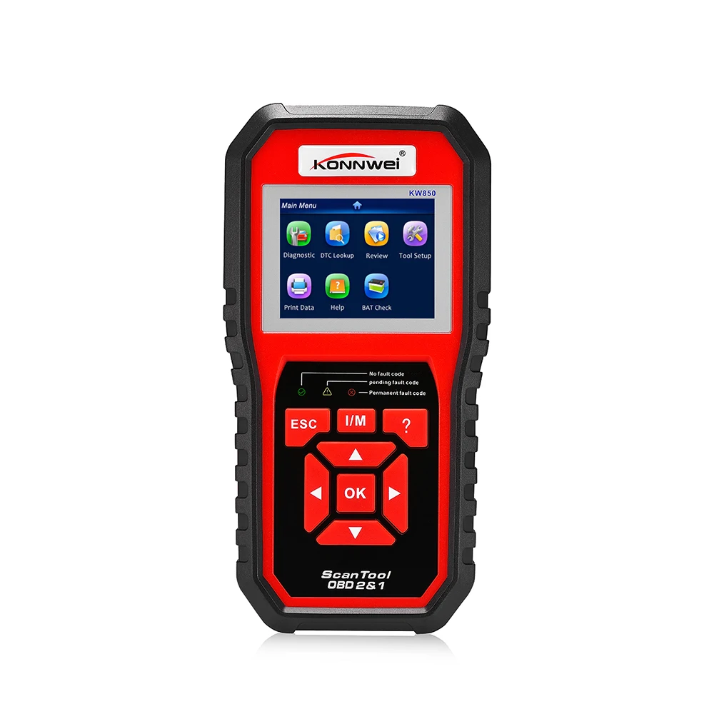 

KW850 OBD2 Auto Diagnostic Scanner Universal OBD Car Diagnostic Tool ODB2 Check Engine Automotive Car Code Reader Black