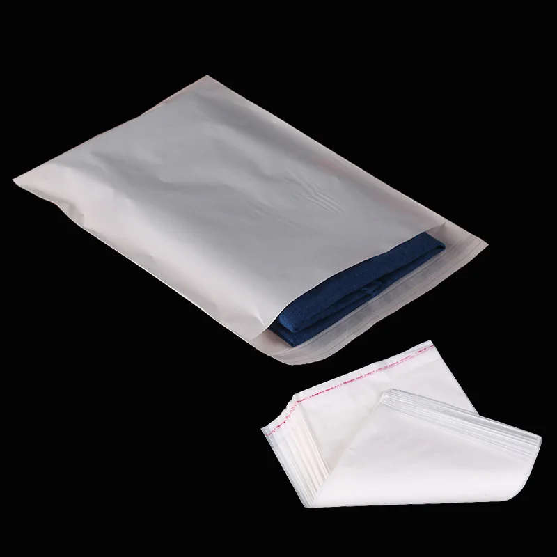 

Milky White Po Sticker Cellophane Self Adhesive Seal Frosted Plastic Clothes Packaging Store Bag Food Gift Baking Backpack Toy